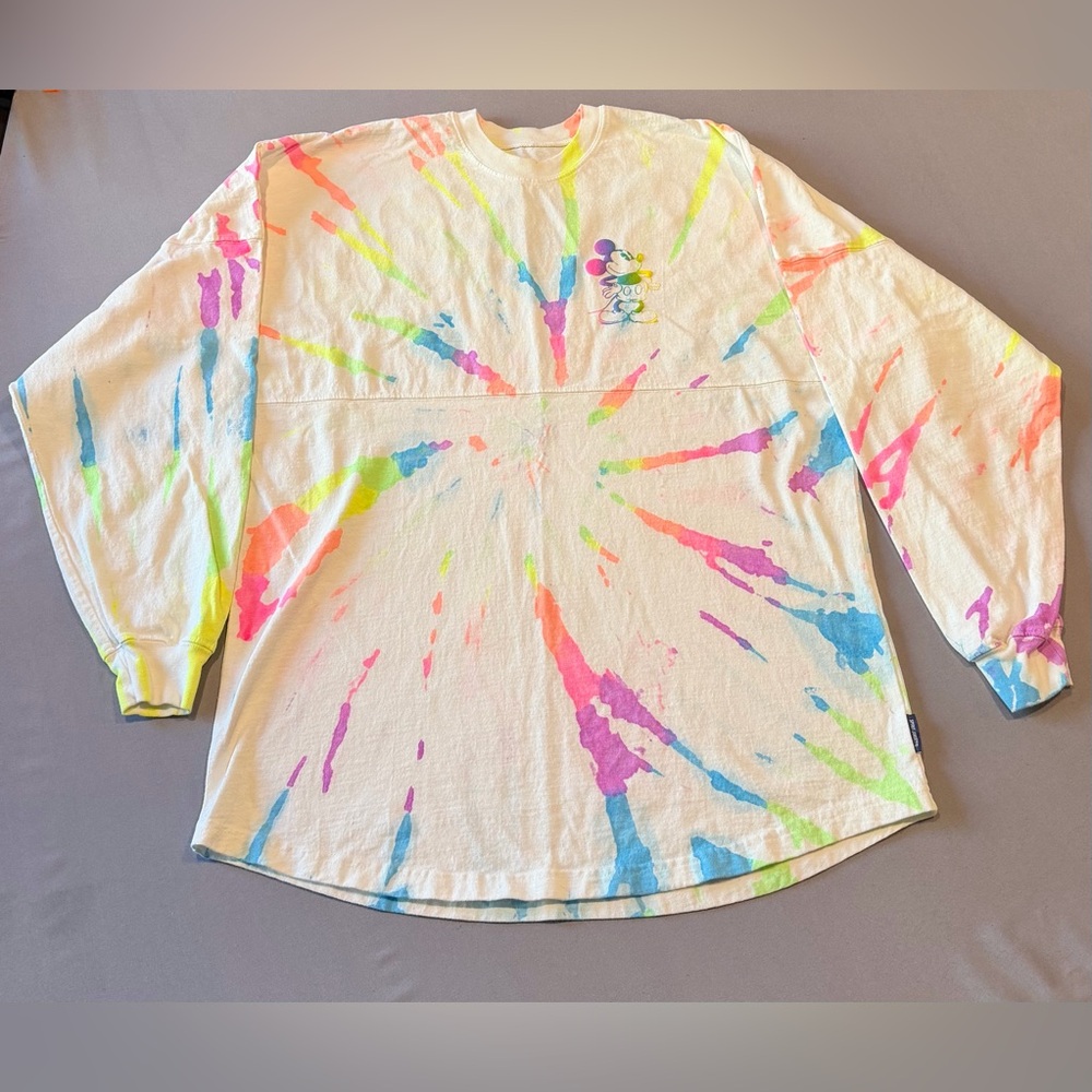 Women’s Disney Spirit Jersey - Las Vegas Edition - Neon Splatter - SZ L - GUC